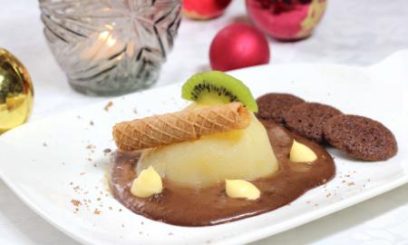 Poire au vin doux de gaillac et au chocolat